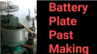 Battery plate past making