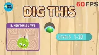 Dig This: NEWTON'S LAWS  Level 5-1 To 5-20 , iOS/Android Walkthrough