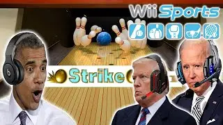 US Presidents Play Wii Sports Bowling NEW!