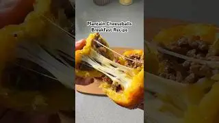 Breakfast in 15 mins . Deep fried plantain stuffed with seasoned minced beef and cheese. A must try