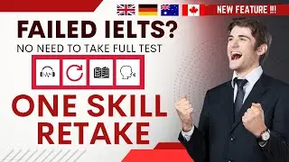 👉🏻 IELTS ONE SKILL RETAKE EXPLAINED | Reattempt only one module 🥳 | Full details #ielts #ieltsexam