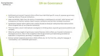 Lecture 1 International  View of Governance Codes