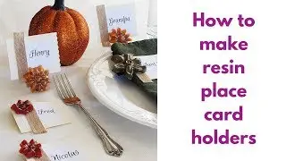 How to make resin place card holders