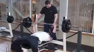Bench press with forced reps