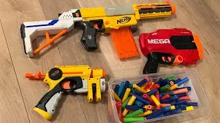 NERF WAR: NERF MEGA TRIO VS NERF ELITE