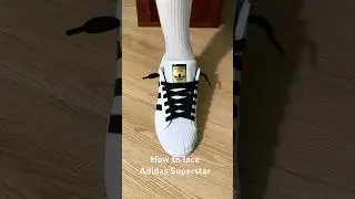 How to lace Adidas Superstar (Style)#sneakers #shoes #adidas
