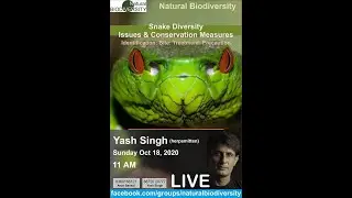 Snake Diversity , Issues and Conservation : A session by Yash Singh