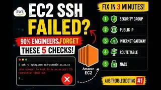 EC2 SSH Failed? 90% Engineers Forget These 5 Checks | AWS Troubleshooting EP1 | Fix in 5 Mins