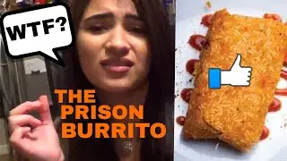 THE PRISON BURRITO CHALLENGE! HOW TO MAKE  PRISON BURRITO