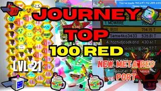 *LVL 21* Journey to top 100 RED POLLEN ALL TIME LEADERBORD In Bee swarm simulator 2026