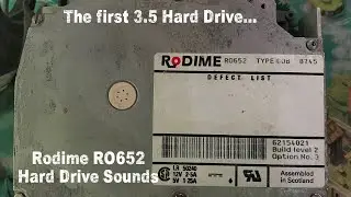 Rodime RO652 Hard Drive Sounds - The first 3.5 Hard Drive...