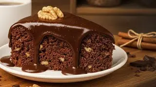 The Best Oatmeal Brownie Cake in a Pan! No Flour, No Sugar, No Oven!