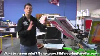 How to Screen Print - Production Printing - Detailed instruction - Screen Printing 101 DVD pt 32