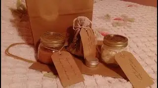 How to make your own natural beauty products: Whipped Body Butter, Salt Scrub, Lipbalm, Bath Tea.