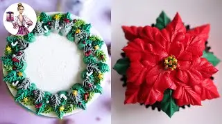 Amazing Christmas Cakes and Desserts Compilation! Wilton Tips | Russian Tip Nozzles | Cupcakes