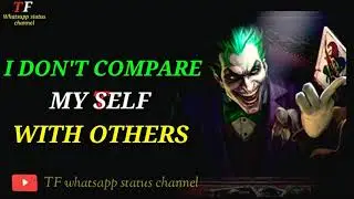Attitude whatsapp status | TF whatsapp status channel