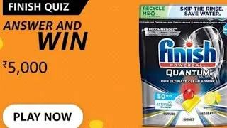 Amazon Finish Quiz Answers Today |  Amazon FZ Quiz Today Answers l Amazon Quiz Answers Today
