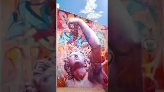 Bacchus mural in Valencia timelapse by PichiAvo