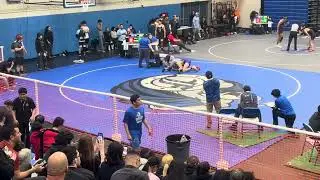 Aidan Diaz ERHS vs. Norwalk - 132lbs Consolation Champion Match Western Roundup F/S