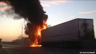 EB I-96 in Walker reopens after semi-truck fire