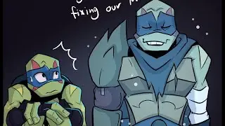 Present & Future Talk ||(ROTTMNT Comic Dub)