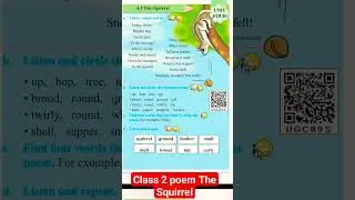 Class 2 poem The Squirrel