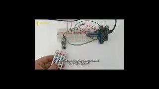 #remotely  #light  #up  #leds  by #remote  #control  using KY-032 #infrared  #sensor  and Micro:bit