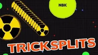 2 BAITS IN 30 SECONDS! INSANE TRICKSPLIT WITH RANDOM PEOPLE! // Agar.io