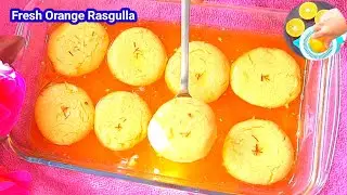 Bangali's Best Orange Rasgulla Recipe || Quick Rasgulla Recipe With A To Z Tips And Tricks 