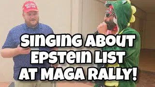 Singing about Epstein List at MAGA Rally set to Led Zeppelin - Robby Roadsteamer