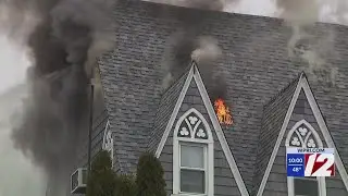 Flames rip through historic Fall River home
