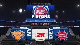 NBA 2K26 - Knicks at Pistons - PS5 gameplay