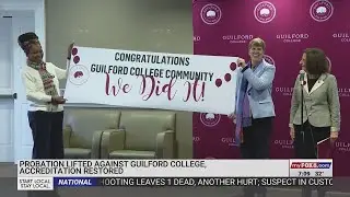 Probation lifted, accreditation restored for Guilford College