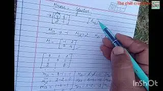 Part - 8 BBA, BCA Matrix Minor and co factor