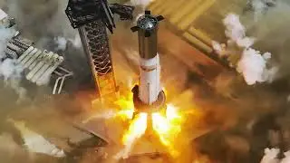 booster 12 static fire drone view (HDR)