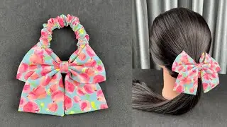 Beautiful Bow Scrunchies. How to make Bow Scrunchies. DIY Scrunchies.