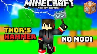 THOR'S HAMMER Minecraft Command Block Hacks For Bedrock | Minecraft Commands for Bedrock Edition