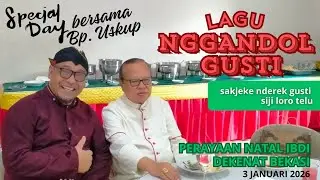 senang bisa menyanyikan  lagu rohani jawa di depan bapak Uskup 