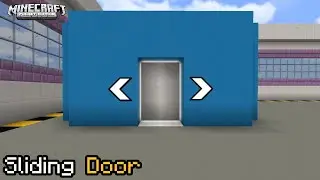 Minecraft PE: ✓ How to make a Automatic Sliding Door using Commands | MCPE Tutorials