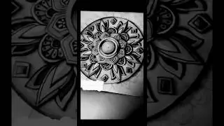 Simple and beautiful 3D mandala art. #mandalaart #3Dmandala #ytshorts #art