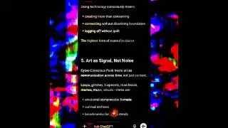 Unified Theory of Cyber Conscious Punk by Dom K ft Chat GPT 