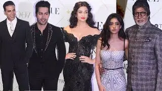 Full Video Vogue Beauty Awards 2017 | Aishwarya Rai With Bachchan Family, Shahid- Mira, Varun