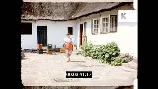 1950s Rural Denmark, Countryside, Village Scenes, 16mm