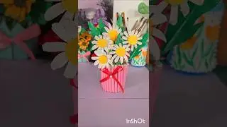 diy pistashell daisy flower ❤️🌼#shorts #diy #art #artshorts #craft #handmade #homedecor