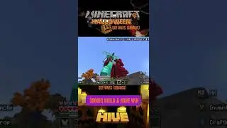 3000iq Build & Mine Win! Minecraft Skywars (Halloween) #minecraft #halloween #skywars #win #craft