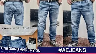 American Eagle jeans & socks | unboxing and try on | Azo Edition