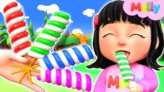 lollipops finger family song nursery rhymes | Melly Nursery Rhymes & Kids Songs