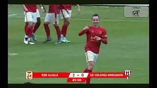 Los tres goles del Alcalá al Moscardó. El tercero, de Javi Hernández, es espectacular