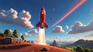 The Little Red Rocket A Journey Through the Cosmos | fairytales | cartoon | #kids #bedtimestories