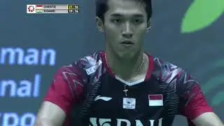 Jonatan CHRISTIE vs KIDAMBI Srikanth  SF Korea Open Badminton 2022 1080p nice angle |HIGHLIGHTS|